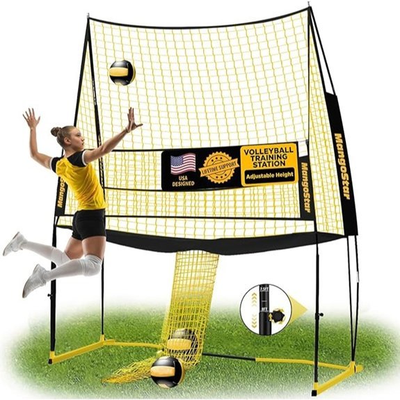 Mangostar Adjustable Volleyball Net System for Indoor/Outdoor