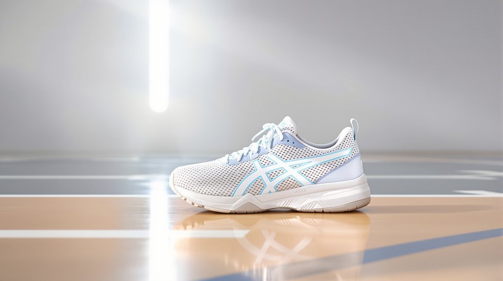 lightweight asics volleyball shoe
