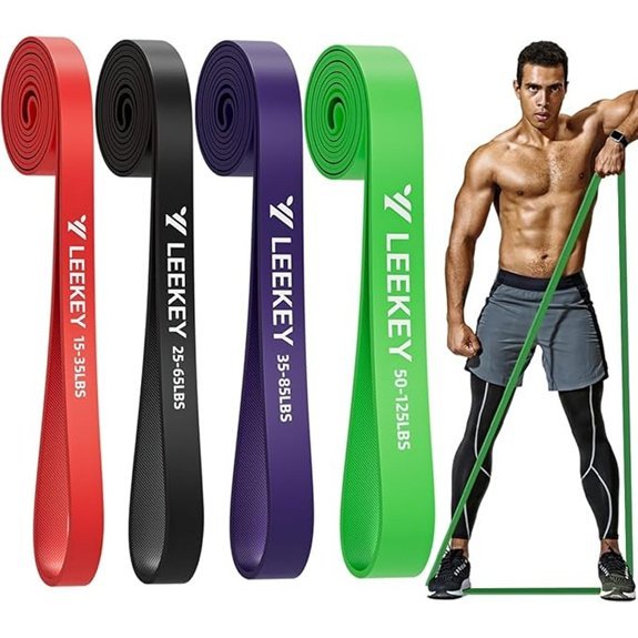 LEEKEY Resistance Bands with Handles - Door Anchor Set