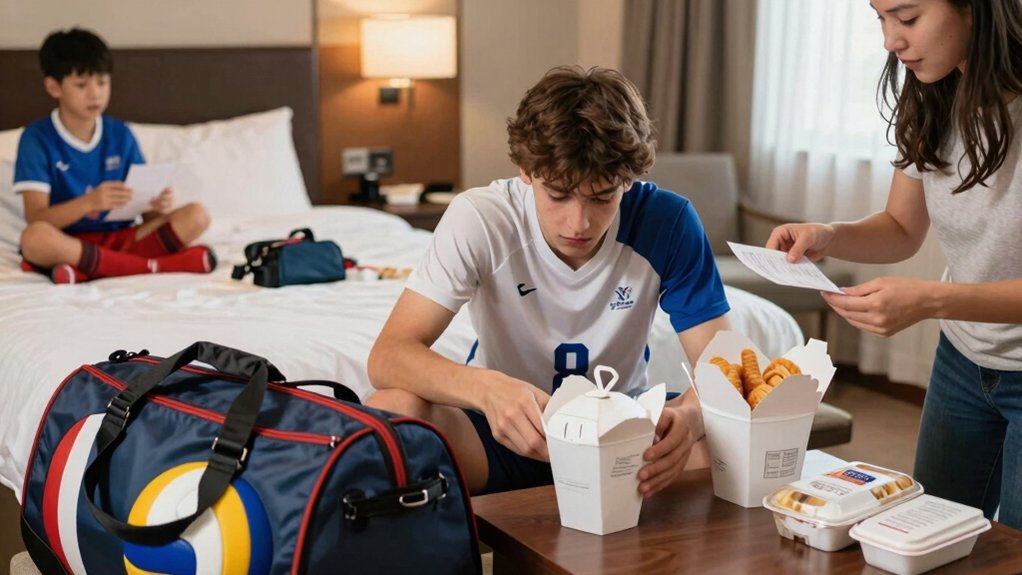 tournament lodging and meals