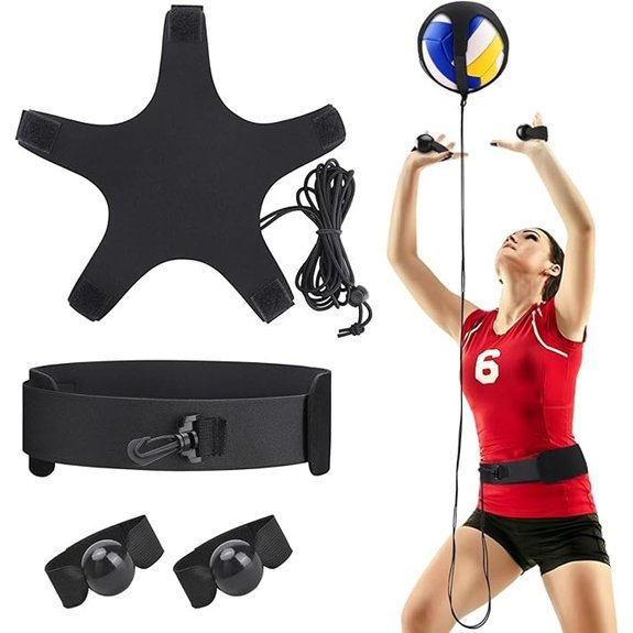 TOBWOLF Volleyball Spike Trainer Elastic Resistance Band