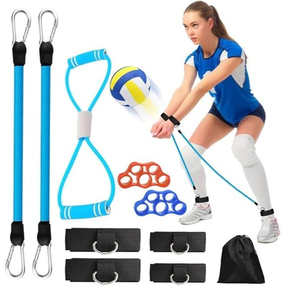 Volleyball Training Pass Aid Resistance Band Set