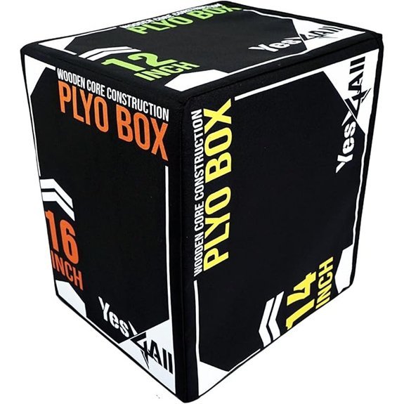Yes4All 3-in-1 Soft-Padded Plyo Box