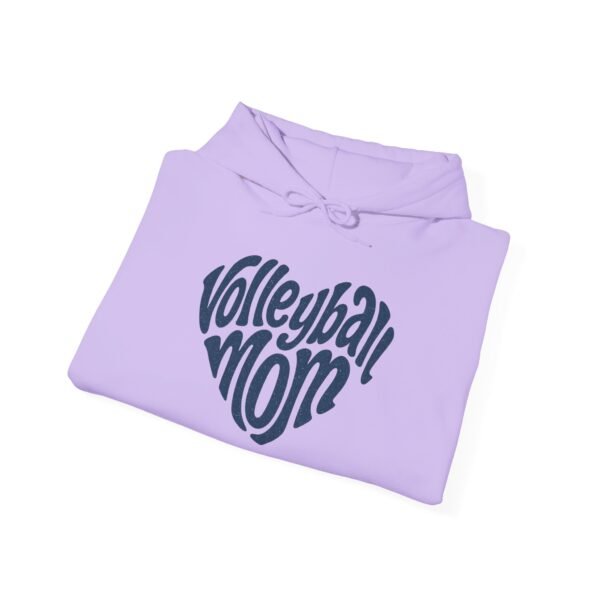 Volleyball Mom Hoodie Heart Design