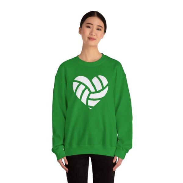 11616487259297750942_2048.jpeg Volleyball Heart Crewneck Sweatshirt | Minimal Volleyball Mom Game Day Sweatshirt