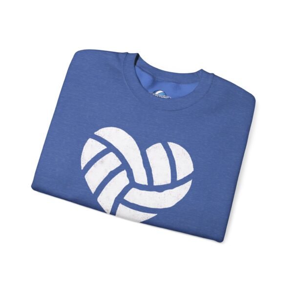12147447470084612055_2048.jpeg Volleyball Heart Crewneck Sweatshirt | Minimal Volleyball Mom Game Day Sweatshirt