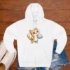 Cute Volleyball Cat Hoodie  Purr-fect Pass Fleece Pullover