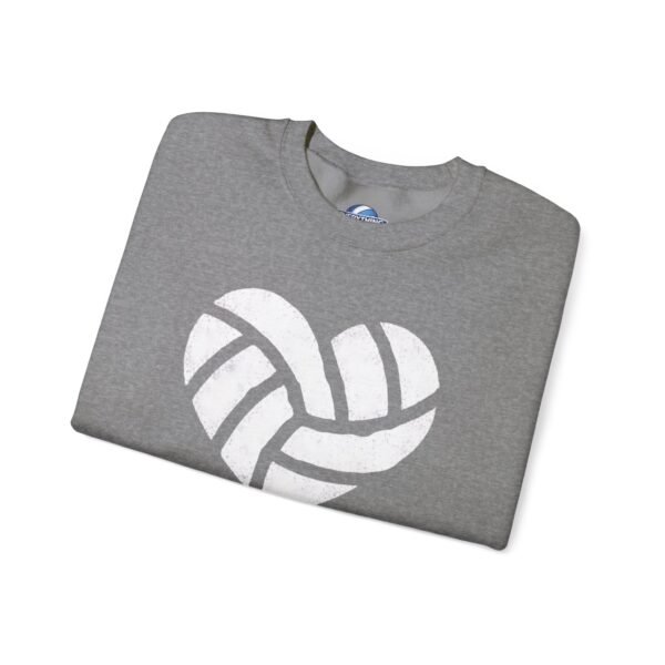 14130838435892415728_2048.jpeg Volleyball Heart Crewneck Sweatshirt | Minimal Volleyball Mom Game Day Sweatshirt