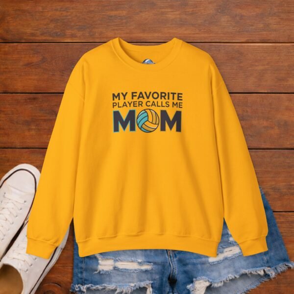 My Favorite Player Calls Me Mom Volleyball Sweatshirt | Cozy Game Day Crewneck