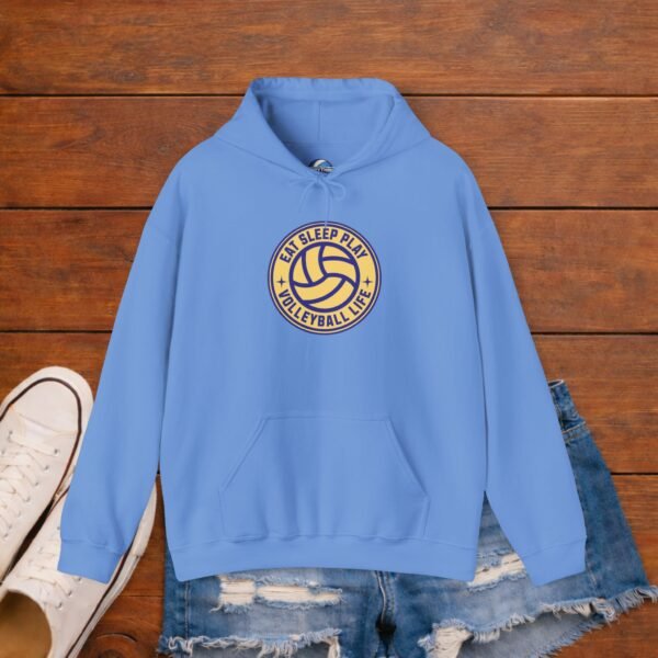 Eat Sleep Play Volleyball Life Hoodie | Cozy Volleyball Mom Game Day Hoodie
