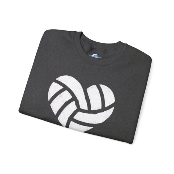 15598569353020588557_2048.jpeg Volleyball Heart Crewneck Sweatshirt | Minimal Volleyball Mom Game Day Sweatshirt