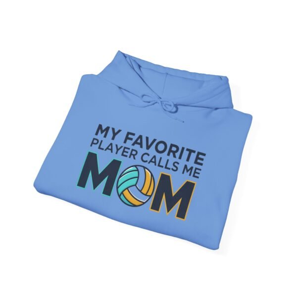 15850019597089588009_2048.jpeg My Favorite Player Calls Me Mom Volleyball Hoodie | Cozy Game Day Hoodie for Moms