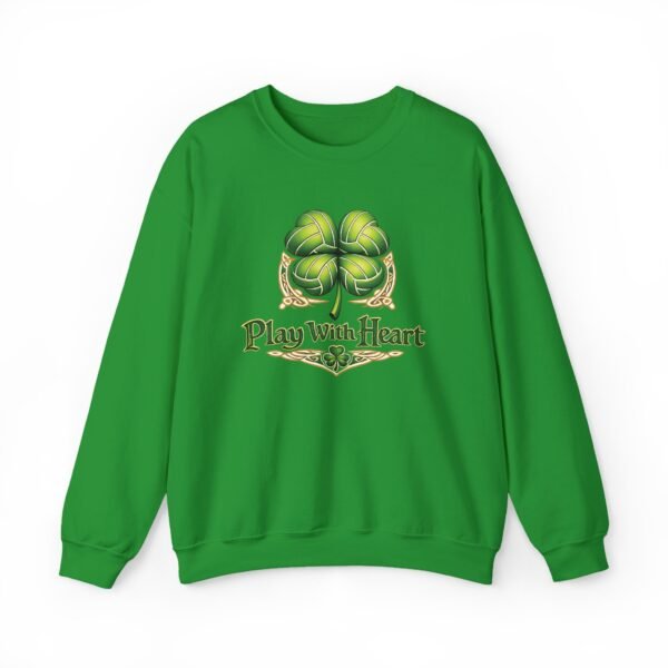 Play with Heart Crewneck Sweatshirt Green