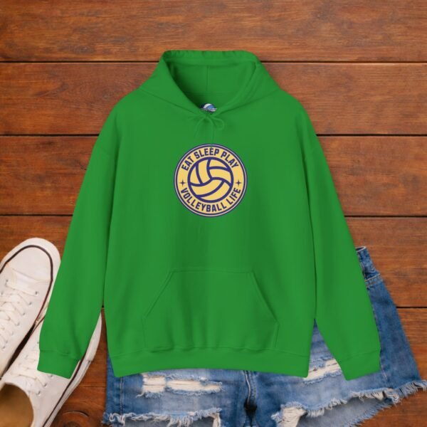 Eat Sleep Play Volleyball Life Hoodie | Cozy Volleyball Mom Game Day Hoodie