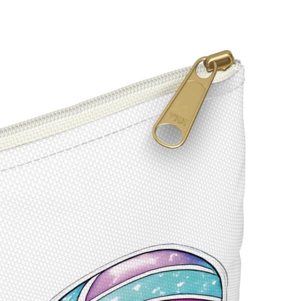 Peace Love Volleyball Accessory Pouch — Cute Galaxy Volleyball Makeup Bag