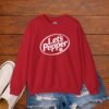 1703908229332797490_2048_custom.jpeg Lets Pepper Volleyball Crewneck Sweatshirt | Retro Volleyball Warm Up Sweatshirt