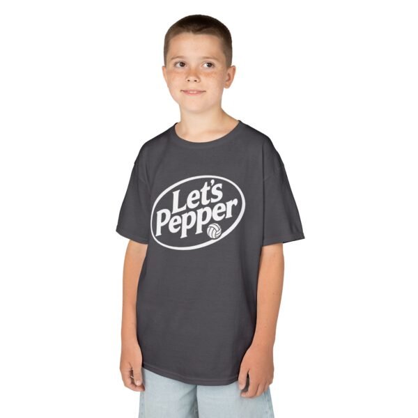 Kids T-Shirt — "Let's Pepper" Retro Logo Tee for Children