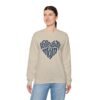 1767785862085174216_2048.jpeg Volleyball Mom Heart Crewneck Sweatshirt | Cozy Game Day Sweatshirt
