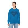 17703455451565241669_2048.jpeg Volleyball Mom Heart Crewneck Sweatshirt | Cozy Game Day Sweatshirt