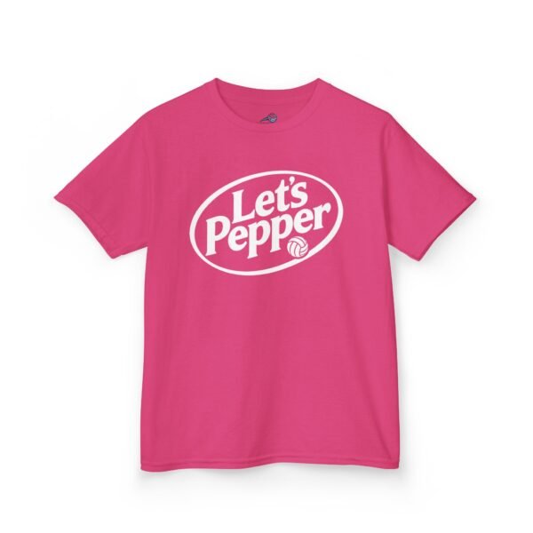 Kids T-Shirt — "Let's Pepper" Retro Logo Tee for Children