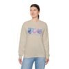 17896921146736843542_2048.jpeg Peace Love Volleyball Crewneck Sweatshirt
