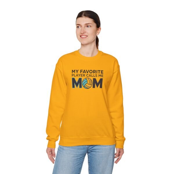 My Favorite Player Calls Me Mom Volleyball Sweatshirt | Cozy Game Day Crewneck