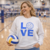 Volleyball Love Crewneck Sweatshirt