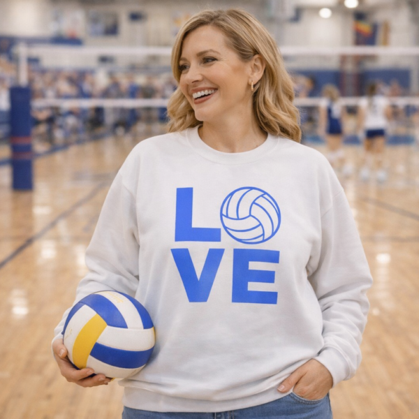 Volleyball Love Crewneck Sweatshirt