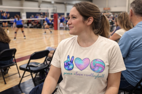 Peace Love Volleyball T shirt