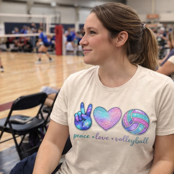 Peace Love Volleyball T shirt