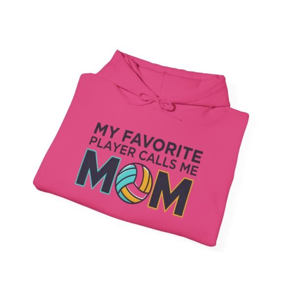 2138696584901383786_2048.jpeg My Favorite Player Calls Me Mom Volleyball Hoodie | Cozy Game Day Hoodie for Moms