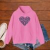 Volleyball Mom Hoodie Heart Design