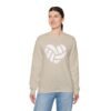 2329946374645908546_2048.jpeg Volleyball Heart Crewneck Sweatshirt | Minimal Volleyball Mom Game Day Sweatshirt