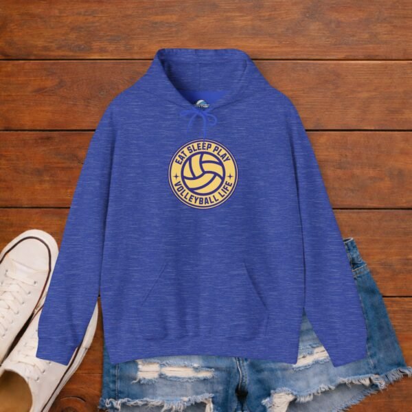 Eat Sleep Play Volleyball Life Hoodie | Cozy Volleyball Mom Game Day Hoodie