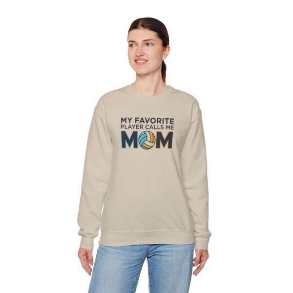 My Favorite Player Calls Me Mom Volleyball Sweatshirt | Cozy Game Day Crewneck