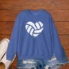 3416055091971334895_2048_custom.jpeg Volleyball Heart Crewneck Sweatshirt | Minimal Volleyball Mom Game Day Sweatshirt