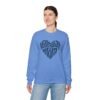3801026675446100169_2048.jpeg Volleyball Mom Heart Crewneck Sweatshirt | Cozy Game Day Sweatshirt