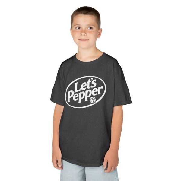 Kids T-Shirt — "Let's Pepper" Retro Logo Tee for Children