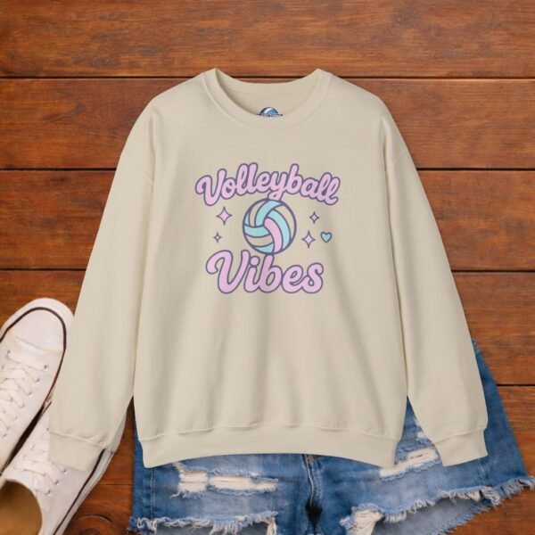 4262811680129424273_2048_custom.jpeg Volleyball Vibes Crewneck Sweatshirt