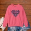 4582531789075042522_2048_custom.jpeg Volleyball Mom Heart Crewneck Sweatshirt | Cozy Game Day Sweatshirt