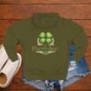 Volleyball Shamrock Fleece Hoodie — "Play with Heart" 3-Panel