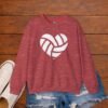 4618221770835088766_2048_custom.jpeg Volleyball Heart Crewneck Sweatshirt | Minimal Volleyball Mom Game Day Sweatshirt