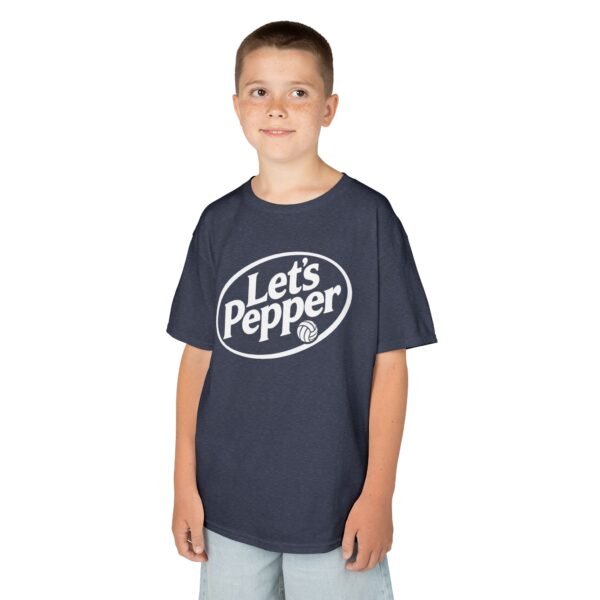 Kids T-Shirt — "Let's Pepper" Retro Logo Tee for Children