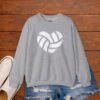 4910358744162168028_2048_custom.jpeg Volleyball Heart Crewneck Sweatshirt | Minimal Volleyball Mom Game Day Sweatshirt