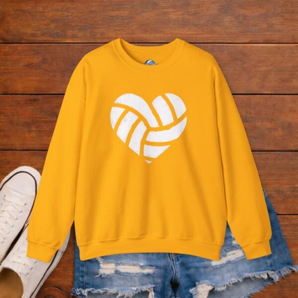 4950737031814277186_2048_custom.jpeg Volleyball Heart Crewneck Sweatshirt | Minimal Volleyball Mom Game Day Sweatshirt