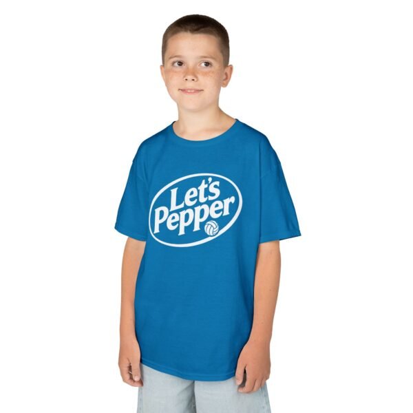 Kids T-Shirt — "Let's Pepper" Retro Logo Tee for Children