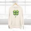 Volleyball Shamrock Fleece Hoodie — "Play with Heart" 3-Panel