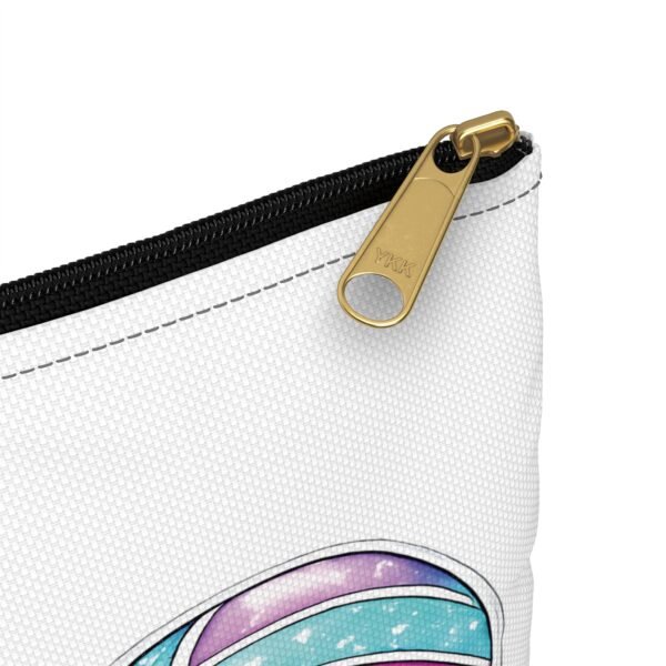 Peace Love Volleyball Accessory Pouch — Cute Galaxy Volleyball Makeup Bag