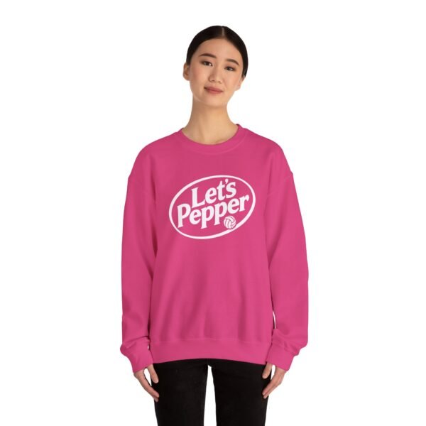 5777139854717377319_2048.jpeg Lets Pepper Volleyball Crewneck Sweatshirt | Retro Volleyball Warm Up Sweatshirt