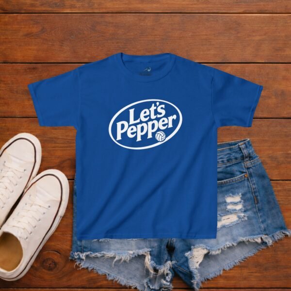 Kids T-Shirt — "Let's Pepper" Retro Logo Tee for Children